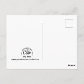 Blueberry Oatmfood Smoothie Rezept Card Postkarte (Rückseite)