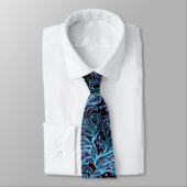 Blueberry Paisley Neck Tie Krawatte (Gebunden)