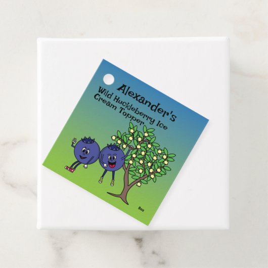 Blueberry Pals Funny Cartoon Jam Pie und mehr Geschenkanhänger (Beispiel)