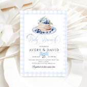 Blueberry Pancake Baby Brunch Baby Shower Boy Einladung