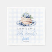 Blueberry Pancake Baby Brunch Baby Shower Boy Serviette (Vorderseite)
