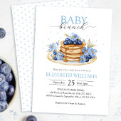 Blueberry Pancake Baby Brunch Babydusche Einladung