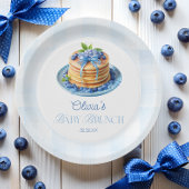 Blueberry Pancake Baby Brunch Babydusche Pappteller