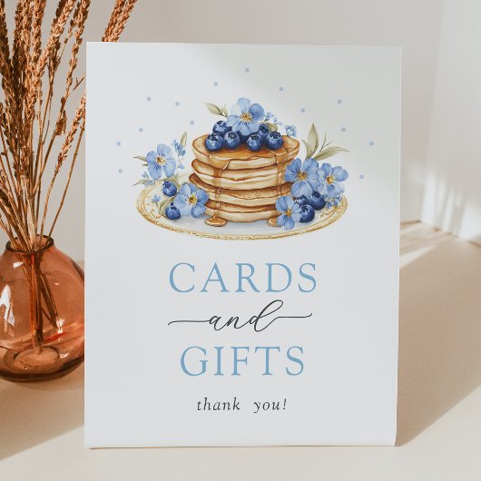Blueberry Pancake Baby Brunch Cards und Geschenke Sockelschild