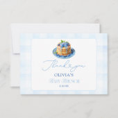 Blueberry Pancake Baby Brunch Dusche Vielen Dank Karte (Vorderseite)