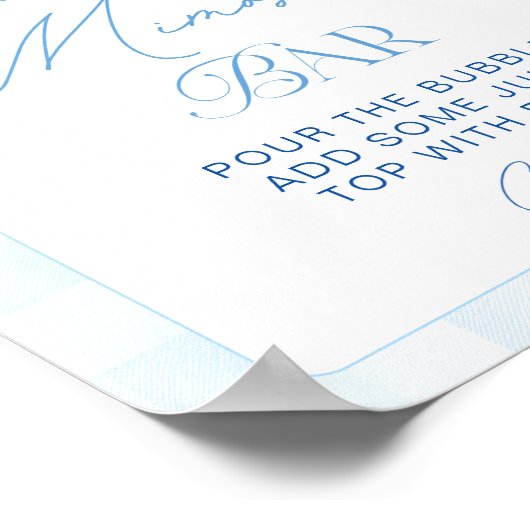 Blueberry Pancake Baby Brunch Mama osa Bar Poster (Ecke)