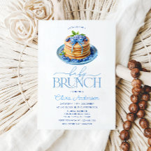 Blueberry Pancake Boy Baby Brunch Babydusche