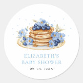 Blueberry Pancake Runder Aufkleber (Vorderseite)