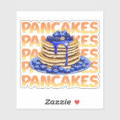 Blueberry Pancakes Aufkleber (Blatt)