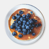 Blueberry Pancakes Food Magnet (Vorne)