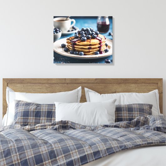 Blueberry Pancakes Leinwanddruck (Insitu (Schlafzimmer))