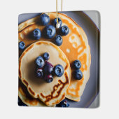 Blueberry Pancakes mit Syrup Pup Weihnachten Keramikornament (Links)