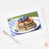 Blueberry Pancakes Rechteckiger Aufkleber (Umschlag)