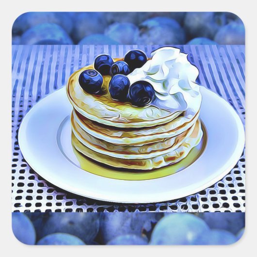 Blueberry Pancakes Stickers (Vorderseite)