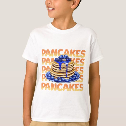 Blueberry Pancakes, Yummy-Feinschmecker T-Shirt (Vorderseite)