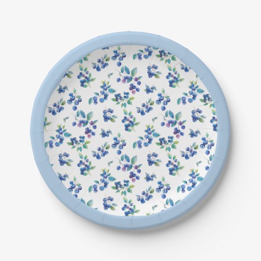 Blueberry Paper Plate Pappteller (Vorderseite)