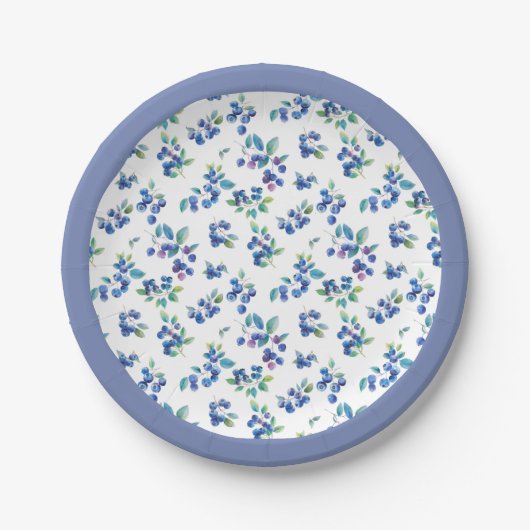 Blueberry Paper Plate Pappteller (Vorderseite)
