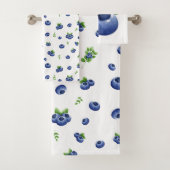 Blueberry Pattern Badhandtuch Set (Insitu)