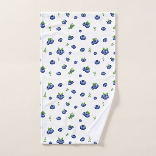 Blueberry Pattern Badhandtuch Set (Handtuch)