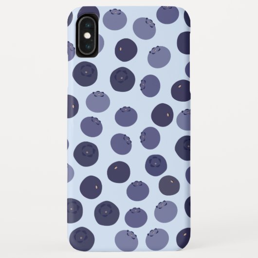 Blueberry Pattern Case-Mate iPhone Hülle (Rückseite)