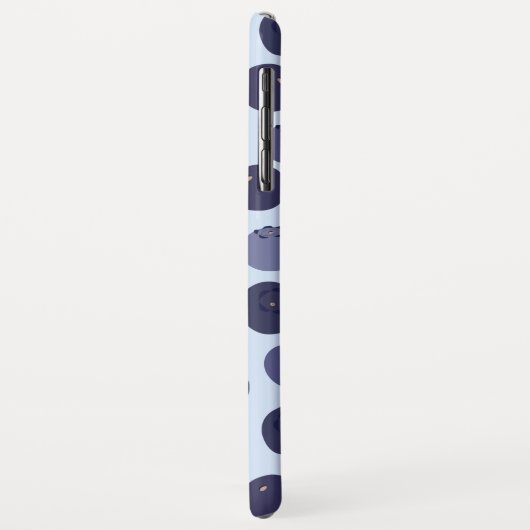 Blueberry Pattern Case-Mate iPhone Hülle (Hinten/Links)