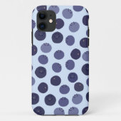 Blueberry Pattern Case-Mate iPhone Hülle (Rückseite)