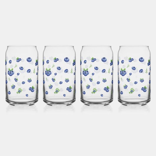 Blueberry Pattern Dosenglas (Hinten)