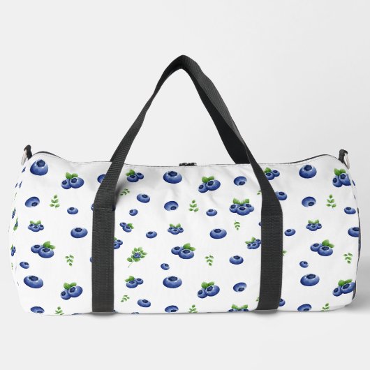 Blueberry Pattern Duffle Bag (Vorderseite)