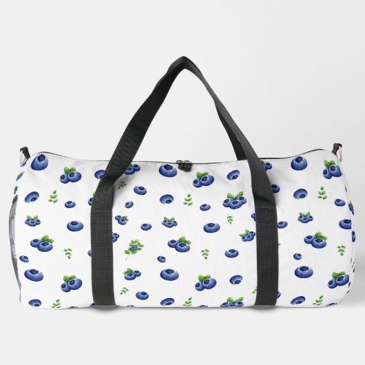 Blueberry Pattern Duffle Bag (Rückseite)