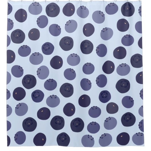 Blueberry Pattern Duschvorhang (Vorderseite)