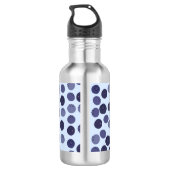 Blueberry Pattern Edelstahlflasche (Rückseite)