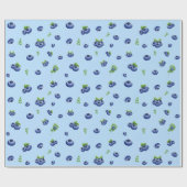 Blueberry Pattern Geschenkpapier (Flach)