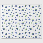 Blueberry Pattern Geschenkpapier (Flach)