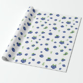 Blueberry Pattern Geschenkpapier (Ungerollt)