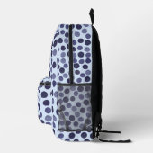 Blueberry Pattern Individuelle Name Bedruckter Rucksack (Rechts)
