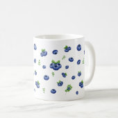 Blueberry Pattern Kaffeetasse (VorderseiteRechts)