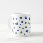 Blueberry Pattern Kaffeetasse (Vorderseite Links)