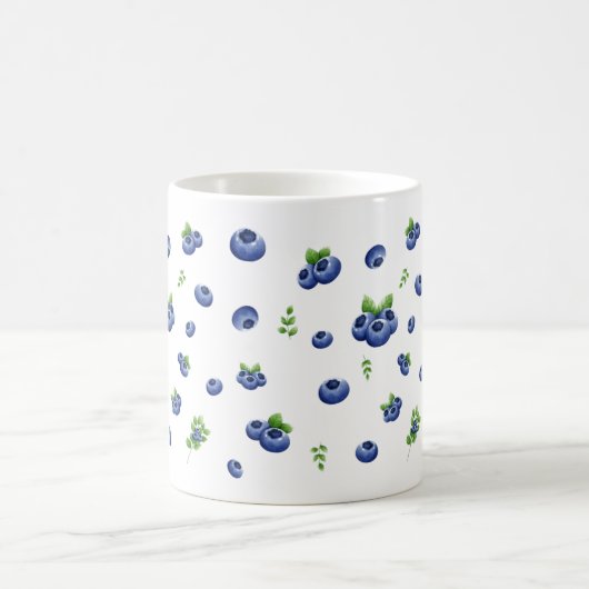 Blueberry Pattern Kaffeetasse (Mittel)
