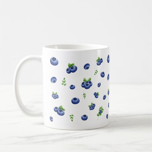 Blueberry Pattern Kaffeetasse (Links)