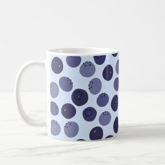 Blueberry Pattern Kaffeetasse (Links)