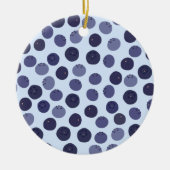 Blueberry Pattern Keramik Ornament (Vorne)
