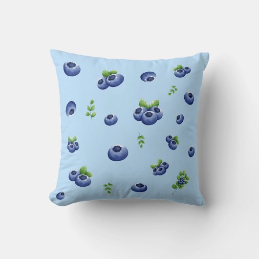 Blueberry Pattern Kissen (Vorderseite)