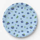 Blueberry Pattern Pappteller (Vorderseite)