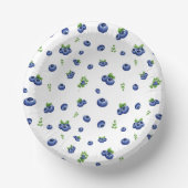 Blueberry Pattern Pappteller (Vorderseite)