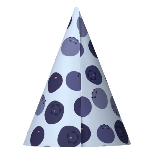Blueberry Pattern Partyhütchen (Rückseite)
