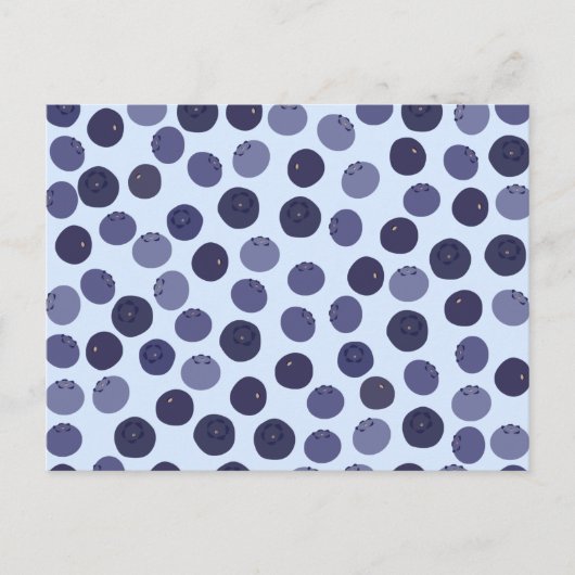 Blueberry Pattern Postkarte (Vorderseite)