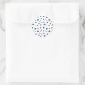 Blueberry Pattern Runder Aufkleber (Tasche)