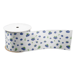 Blueberry Pattern Satinband