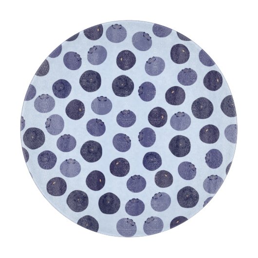 Blueberry Pattern Schneidebrett (Vorderseite)