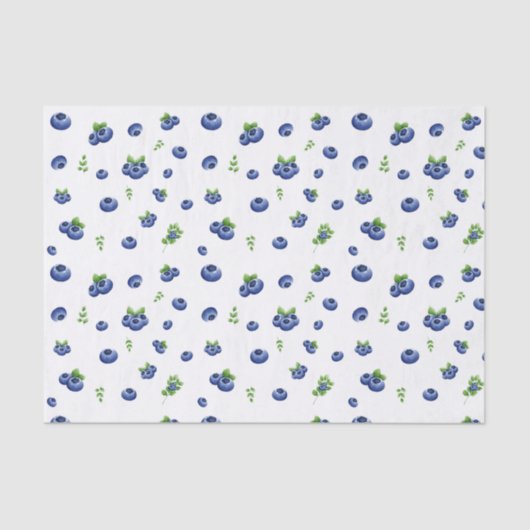 Blueberry Pattern Seidenpapier (Vorderseite)